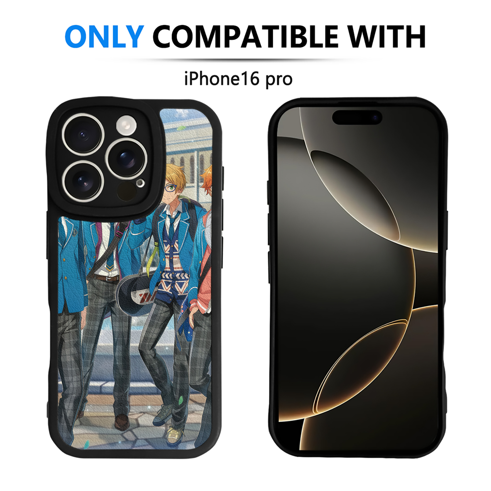 （画像用） あんさんぶるスターズ! Ensemble Stars 【iPhone 16シリーズ対応】シリコンスマホケース（レザー調） 材質：シリコン